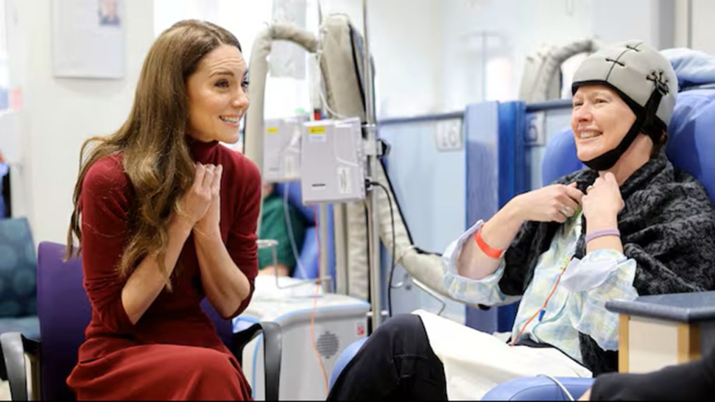 Catherine Princess of Wales, visits hospital where she underwent cancer treatment